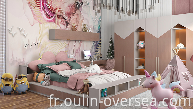 pink children customized closet cabinet for bedroom